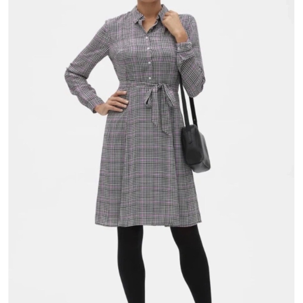 Banana Republic Long Sleeve Fit and Flare Dress
